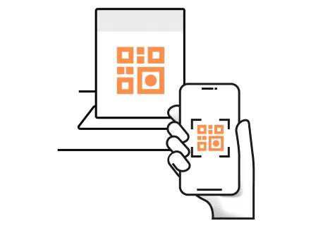 Access the ordering page via QR code, etc